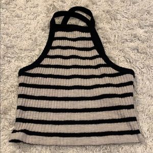 Striped Forever 21 Halter Top